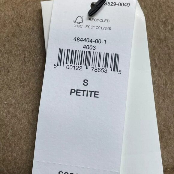 NEW BANANA REPUBLIC Oversized Wool-Cashmere Topcoat Women's Size S Camel - Picture 2 of 7